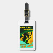 Wees geen roadie wild meisjes rijden mountainbikes bagagelabel (Voorkant verticaal)