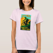Wees geen roadie wild meisjes rijden mountainbikes t-shirt (Voorkant)