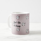 Wees geen schaap koffiemok (Voorkant links)