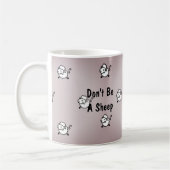 Wees geen schaap koffiemok (Links)