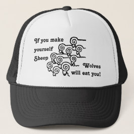Wees geen schaap trucker pet
