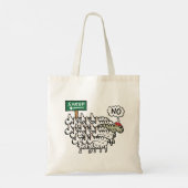 Wees geen schapen tote bag (Achterkant)