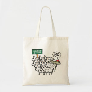 Wees geen schapen tote bag