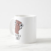 Wees geen schokkerige grappige voedselwoordspeling koffiemok (Voorkant links)