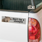 Wees geen Sheeple Bumpersticker (Op Truck)