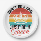 Wees geen sleeppapier Borden Papieren Bordje (Voorkant)