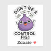 Wees geen stoute, grappige fruitpun sticker (Vel)