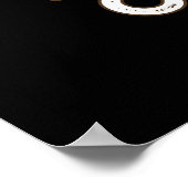 Wees geen suf grappig krab poep donkere bg poster (Hoek)