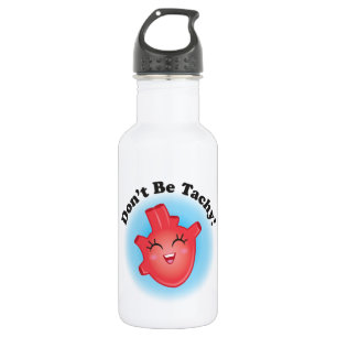 Wees geen Tachy Anatomical Heart Water Bottle Waterfles