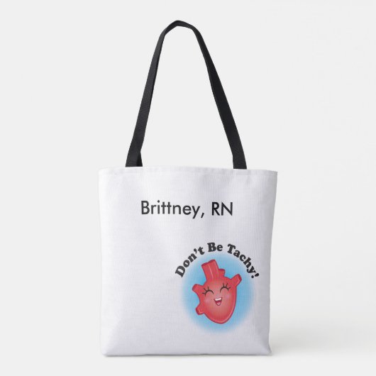 Wees geen Tachy Nurse Purse Canvas tas (Achterkant)