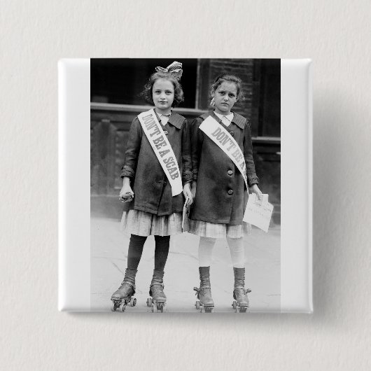 Wees geen taxi vierkante button 5,1 cm (Voorkant)