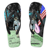 Wees geen toerist, teenslippers (Voetbed)