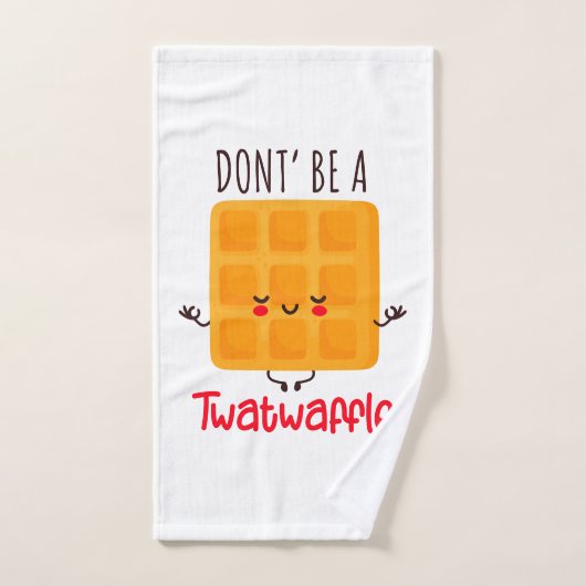 Wees geen twatwafel bad handdoek (Handdoek)