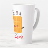 Wees geen twatwafel latte mok (Rechterhoek)