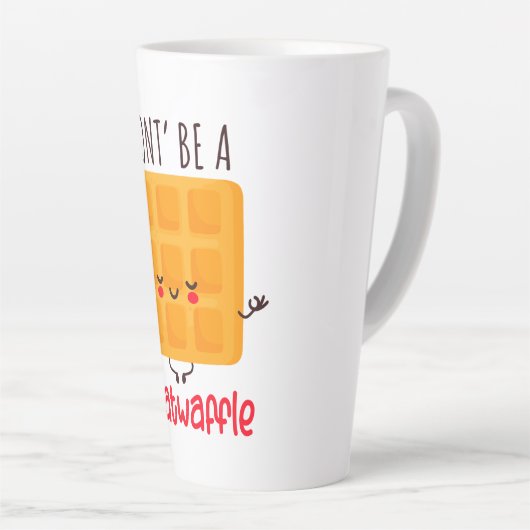 Wees geen twatwafel latte mok (Rechterhoek)