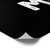 Wees geen wolkenmond grappige weezelaar, donkere b poster (Hoek)