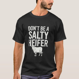 Wees Geen Zoute Vaars Hooglandrund T-shirt