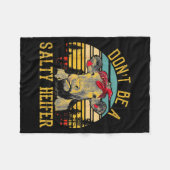 Wees geen zure vaars Funny koe Fleece Deken (Voorkant (Horizontaal))