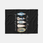 Wees gegroet Maria vol genade, Heilige Maagd Maria Fleece Deken (Voorkant (Horizontaal))