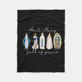 Wees gegroet Maria vol genade, Heilige Maagd Maria Fleece Deken (Voorkant)