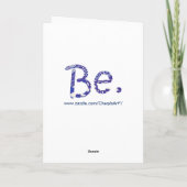 Wees geïnspireerd om van jezelf wenskaarten te hou kaart (Achterkant)