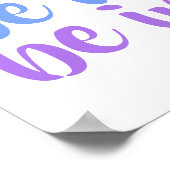 "Wees geïnspireerd" regenboogPoster Poster (Hoek)