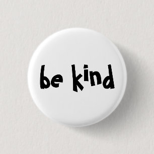 Wees gek op Typografie White Black Ronde Button 3,2 Cm