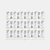 Wees Gekke Het is een mooie deken. Fleece Deken (Voorkant (Horizontaal))