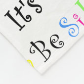 Wees Gekke Het is een mooie deken. Fleece Deken (Hoek)