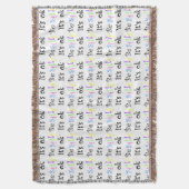 Wees Gekke, het is een ok-throwdeken Deken (Voorkant Verticaal)