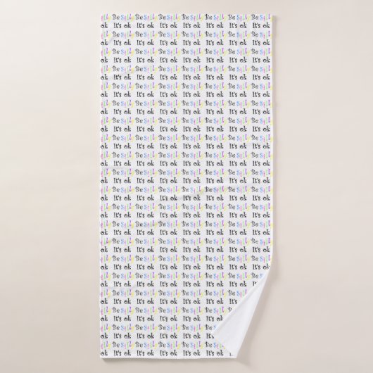 Wees Gekke Het is OK Badhanddoek (Badhanddoek)
