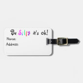 Wees Gekke het is ok-bagagelabel Bagagelabel (Voorkant horizontaal)