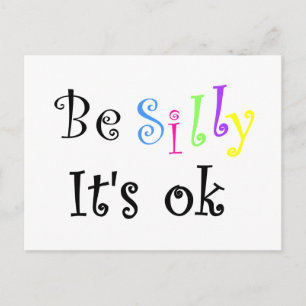 Wees Gekke Het is ok-briefkaart Briefkaart