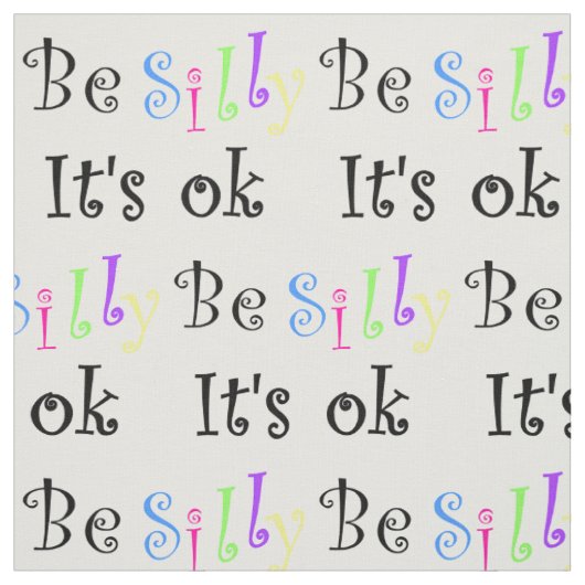 Wees Gekke Het is OK-fabric Stof (Swatch)