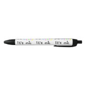 Wees Gekke Het is OK-pen Zwarte Inkt Pen (Bodem)