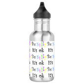 Wees Gekke. Het is OK-pexagon waterflesje Waterfles (Rechts)