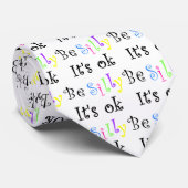 Wees Gekke Het is ok-stropdas Stropdas (Opgerold)