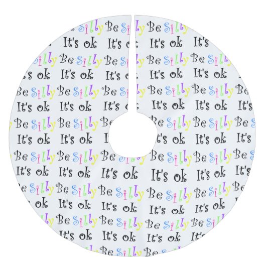 Wees Gekke Het is Ok-tree rok Kerstboom Rok (Voorkant)