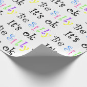 Wees Gekke Het is oké. Cadeaupapier (Hoek)