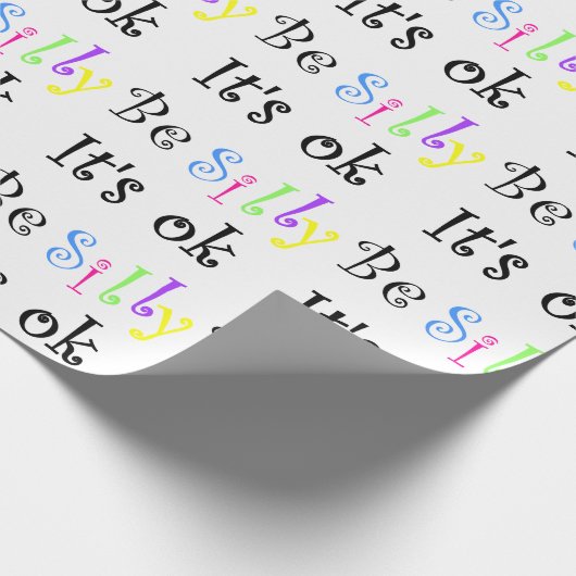 Wees Gekke Het is oké. Cadeaupapier (Hoek)