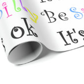 Wees Gekke Het is oké. Cadeaupapier (Rol Hoek)