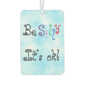 Wees Gekke, het is oké! Luchtverfrisser (Achterkant)