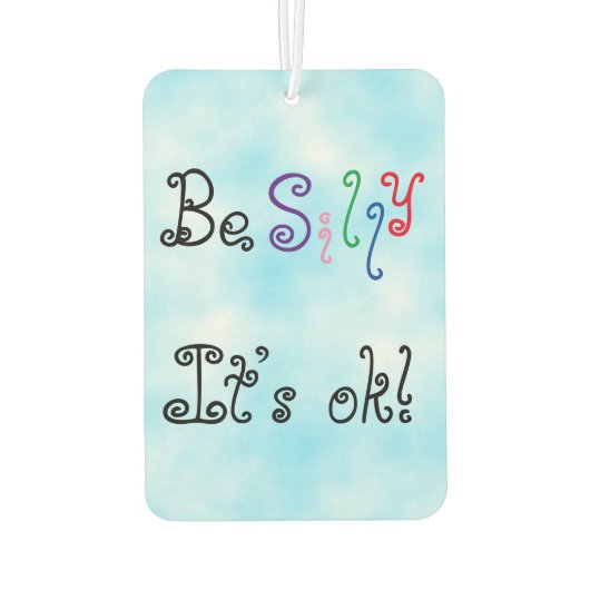 Wees Gekke, het is oké! Luchtverfrisser (Achterkant)