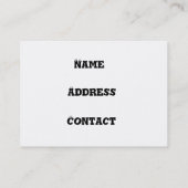 Wees Gekke Het zijn OK-visitekaartjes Visitekaartje (Achterkant)