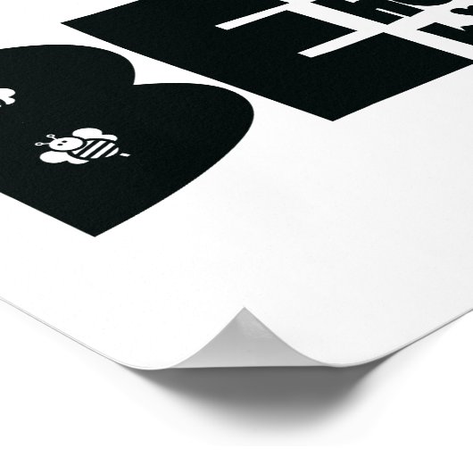 Wees Gekke Honest Kind Inspirerend Poster (Hoek)