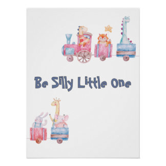 "Wees Gekke Little One" gepersonaliseerde dierentr Perfect Poster