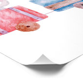 "Wees Gekke Little One" gepersonaliseerde dierentr Perfect Poster (Hoek)