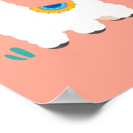 Wees Gekke Llama Poster (Hoek)