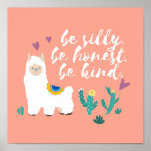 Wees Gekke Llama Poster (Voorkant)