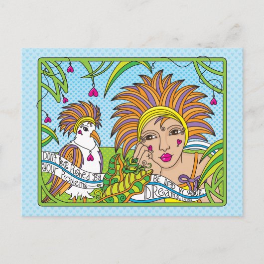 Wees geleid door je dromen_ Briefkaart (Voorkant)